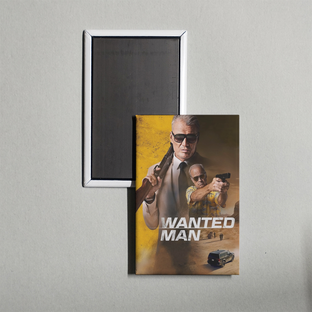 Wanted Man Mini Movie Fridge Magnet