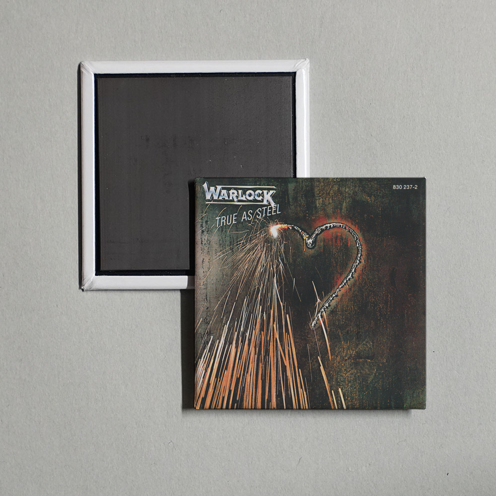 Warlock - True As Steel Album Cover Fridge Magnet