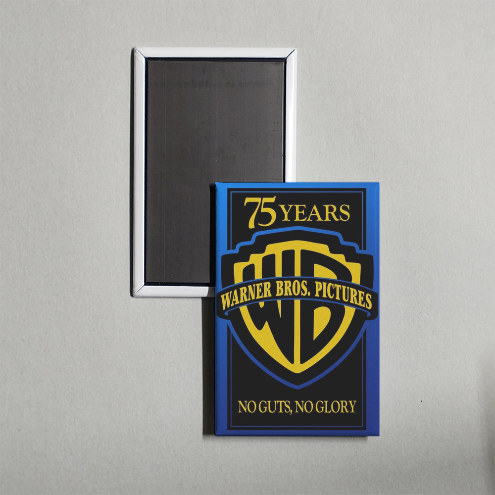 Warner Bros. 75th Anniversary No Guts, No Glory Mini Movie Fridge Magnet