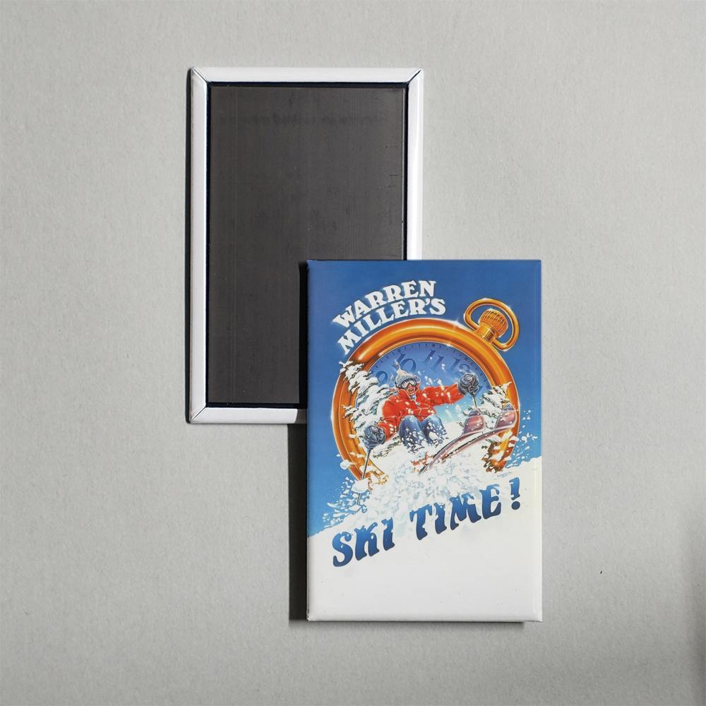 Warren Miller's Ski Time Mini Movie Fridge Magnet