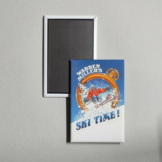 Warren Miller's Ski Time Mini Movie Fridge Magnet