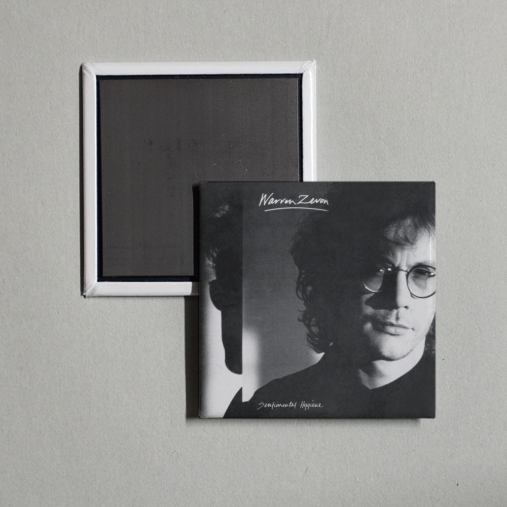 Warren Zevon - Sentimental Hygiene Album Cover Fridge Magnet