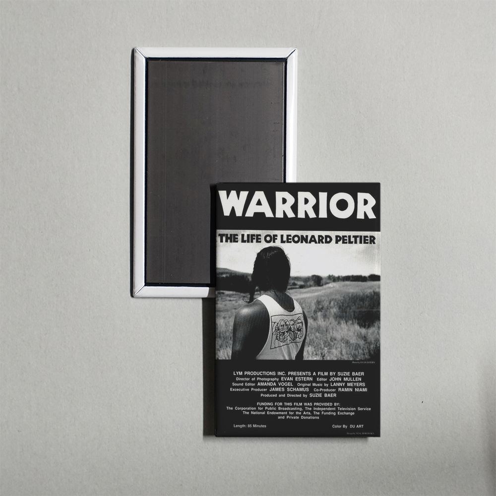 Warrior The Life of Leonard Peltier Mini Movie Fridge Magnet