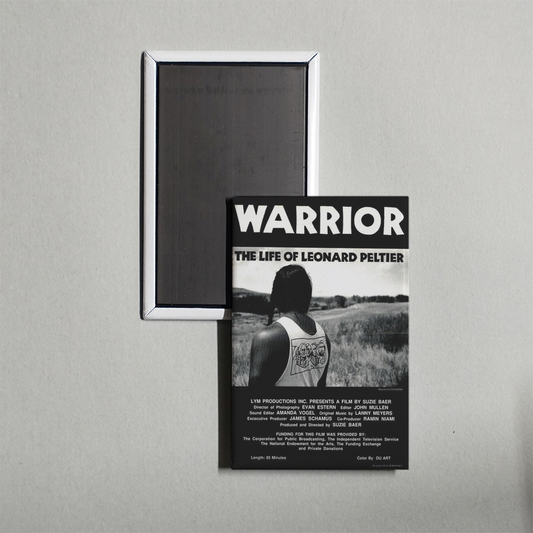 Warrior The Life of Leonard Peltier Mini Movie Fridge Magnet
