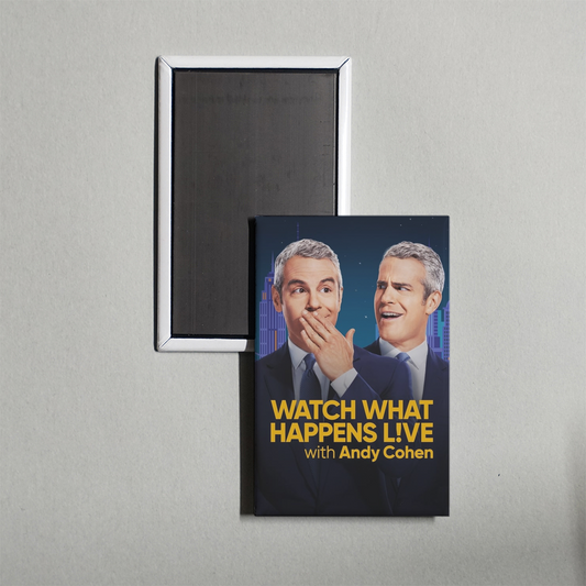 Watch What Happens Live with Andy Cohen TV Show Fridge Magnet