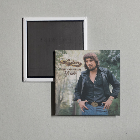 Waylon Jennings - Are You Ready For The Country Album Cover Fridge Magnet