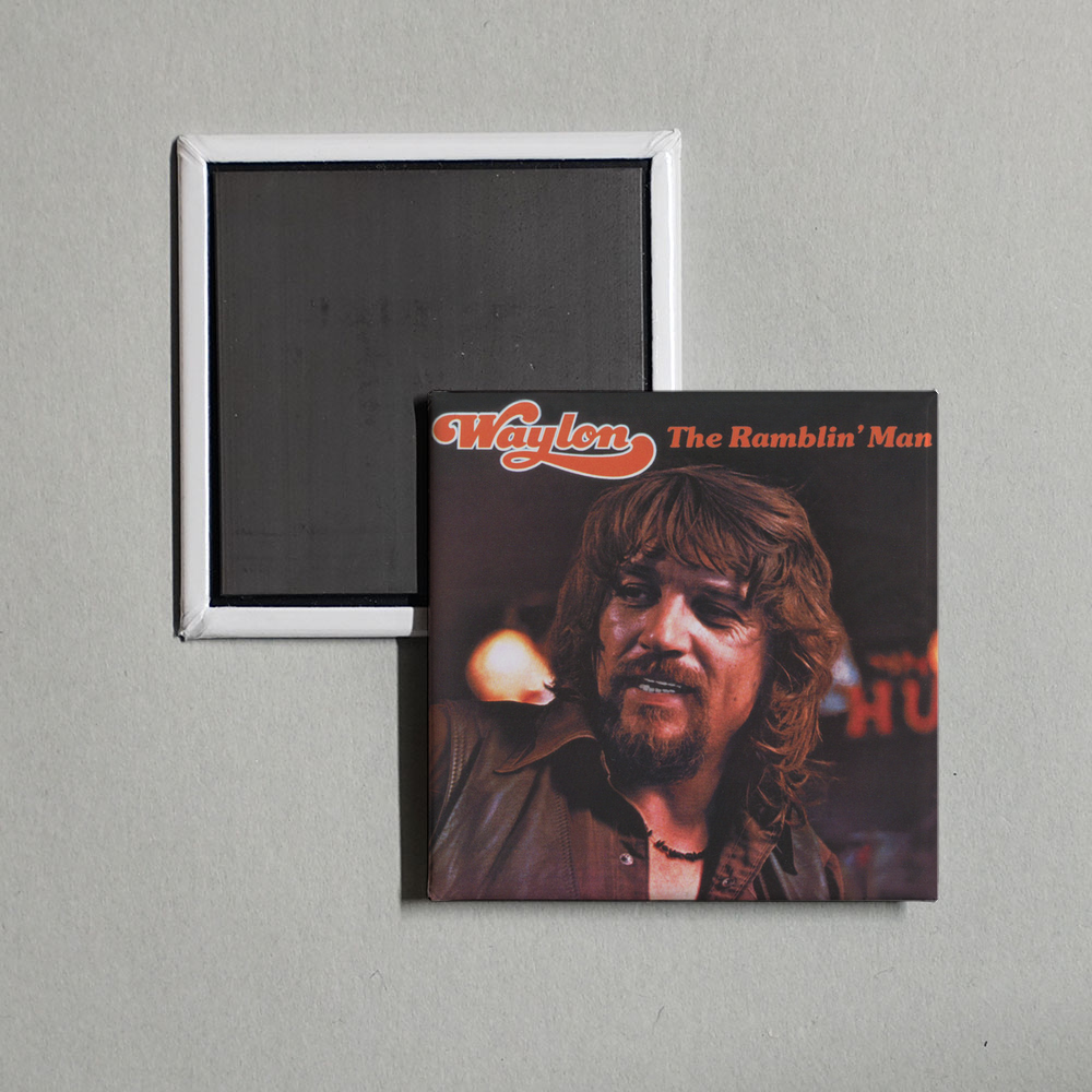 Waylon Jennings - The Ramblin' Man Album Cover Fridge Magnet