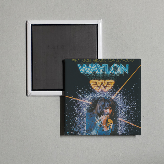 Waylon Jennings - What Goes Around Comes Around (USSM10904119) Album Cover Fridge Magnet