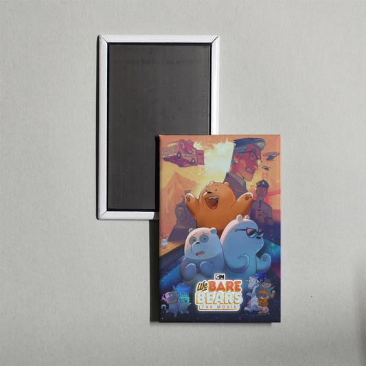 We Bare Bears The Movie Mini Movie Fridge Magnet