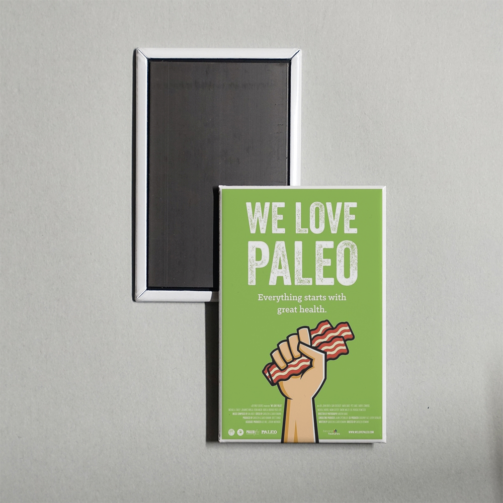 We Love Paleo Mini Movie Fridge Magnet