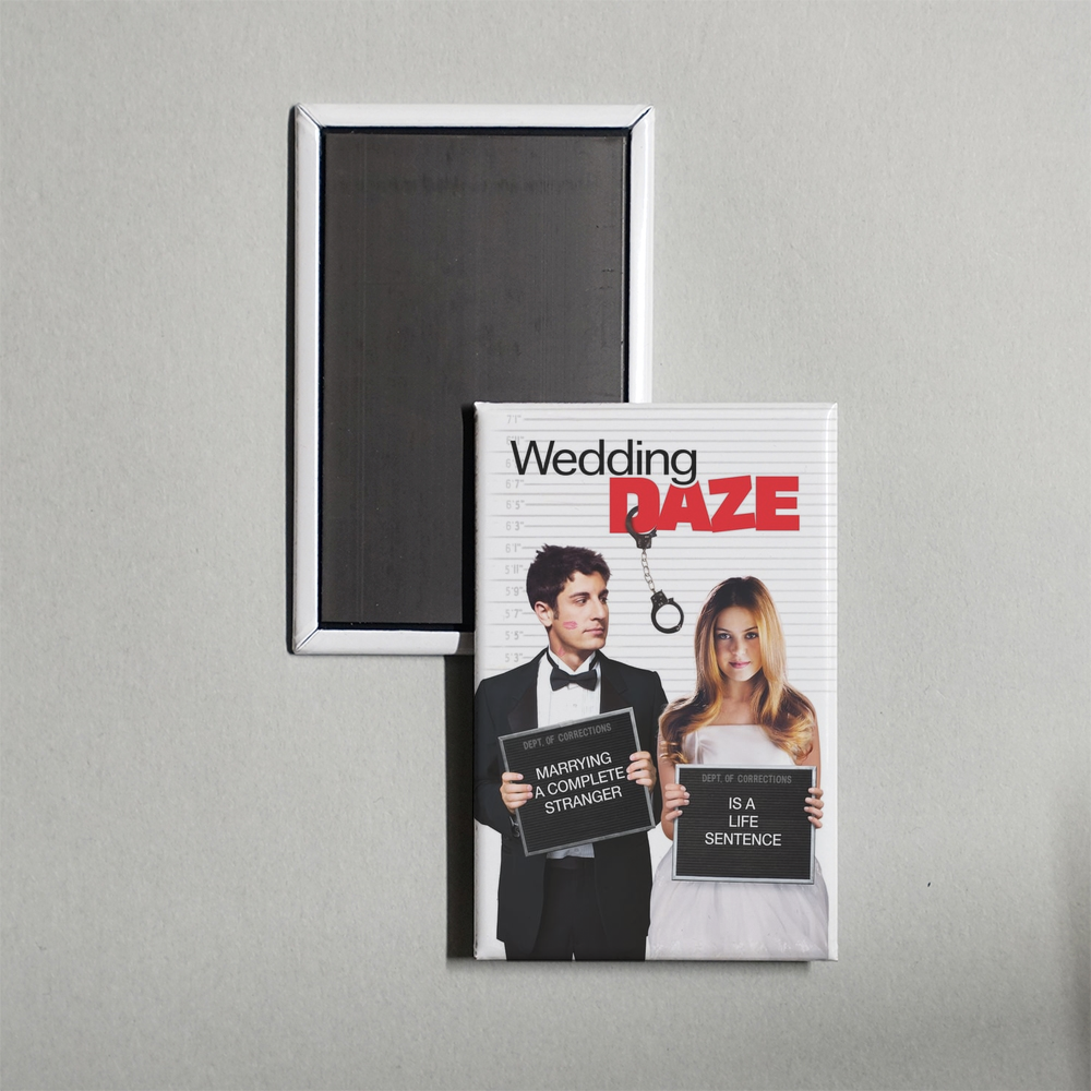 Wedding Daze Mini Movie Fridge Magnet