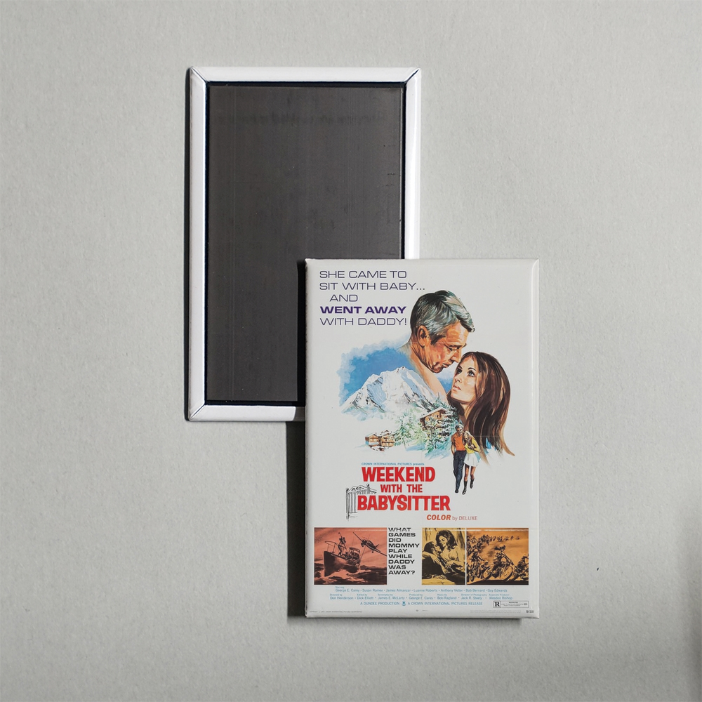 Weekend with the Babysitter Mini Movie Fridge Magnet