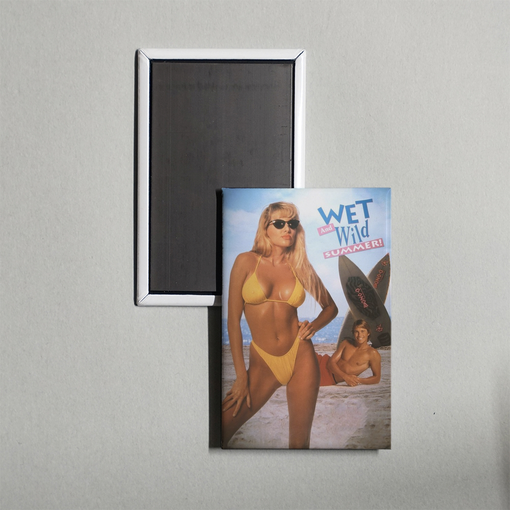 Wet and Wild Summer Mini Movie Fridge Magnet