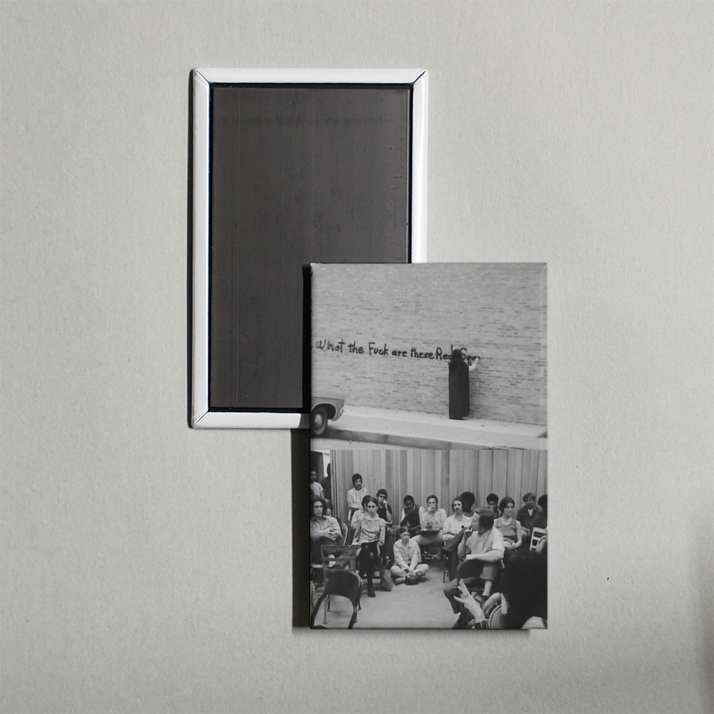 What the Fuck are These Red Squares Mini Movie Fridge Magnet