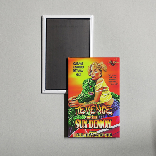 What's Up, Hideous Sun Demon Mini Movie Fridge Magnet