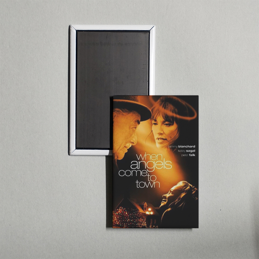 When Angels Come to Town Mini Movie Fridge Magnet