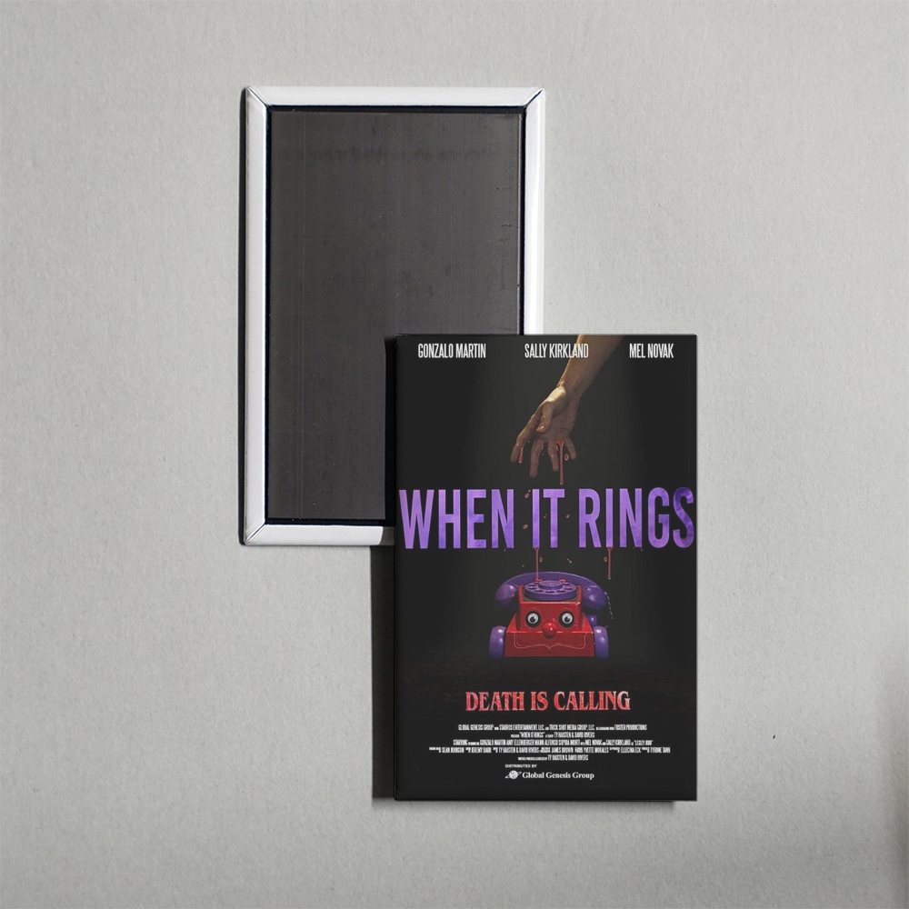 When It Rings Mini Movie Fridge Magnet
