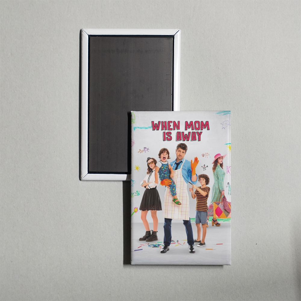 When Mom Is Away Mini Movie Fridge Magnet