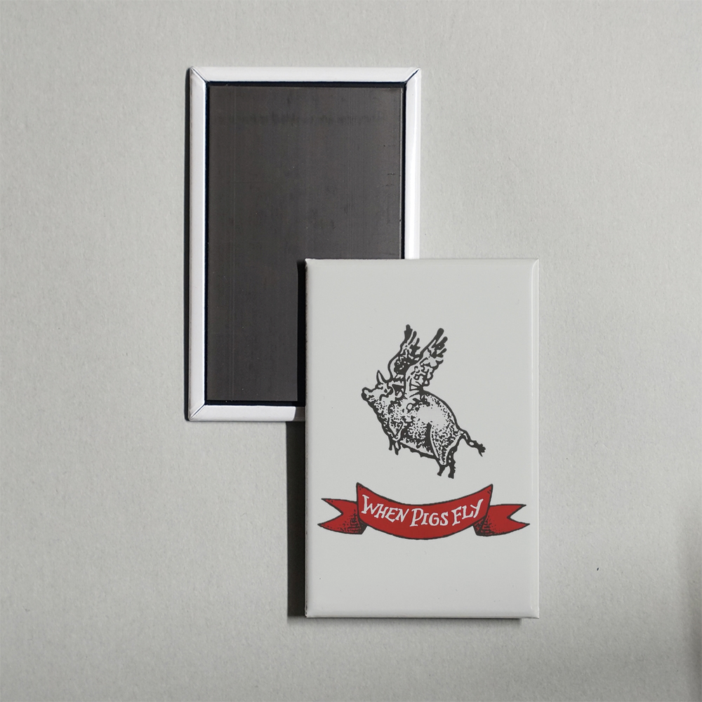 When Pigs Fly Mini Movie Fridge Magnet