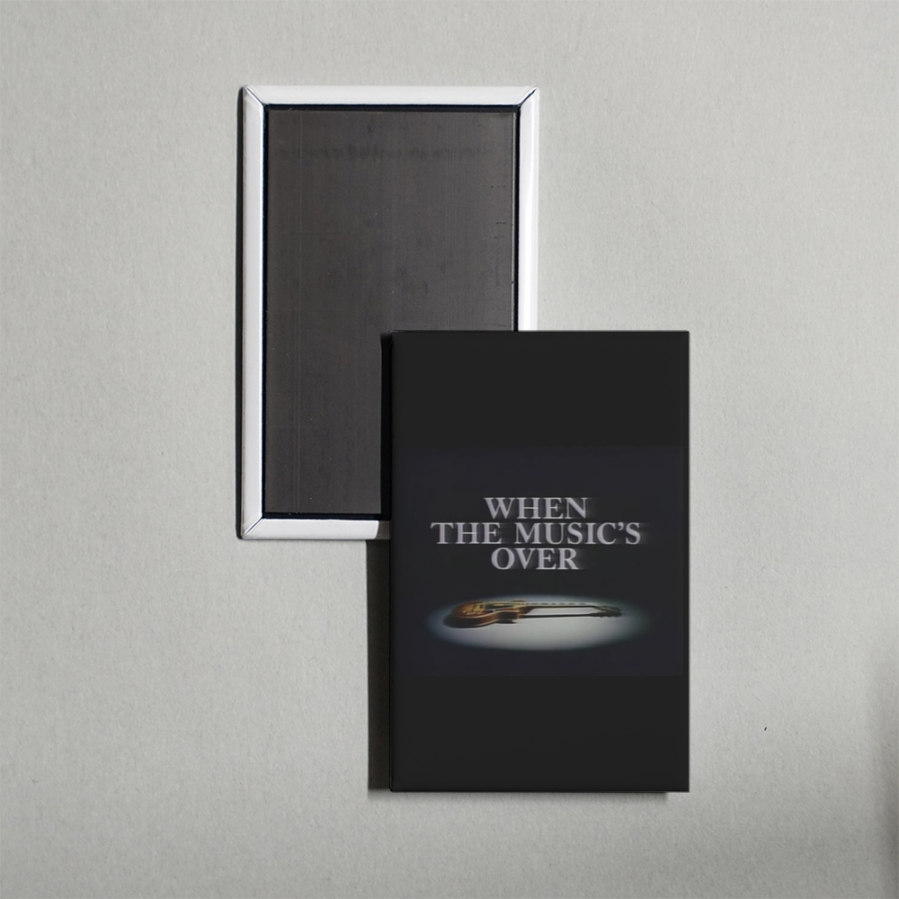 When the Music's Over Mini Movie Fridge Magnet