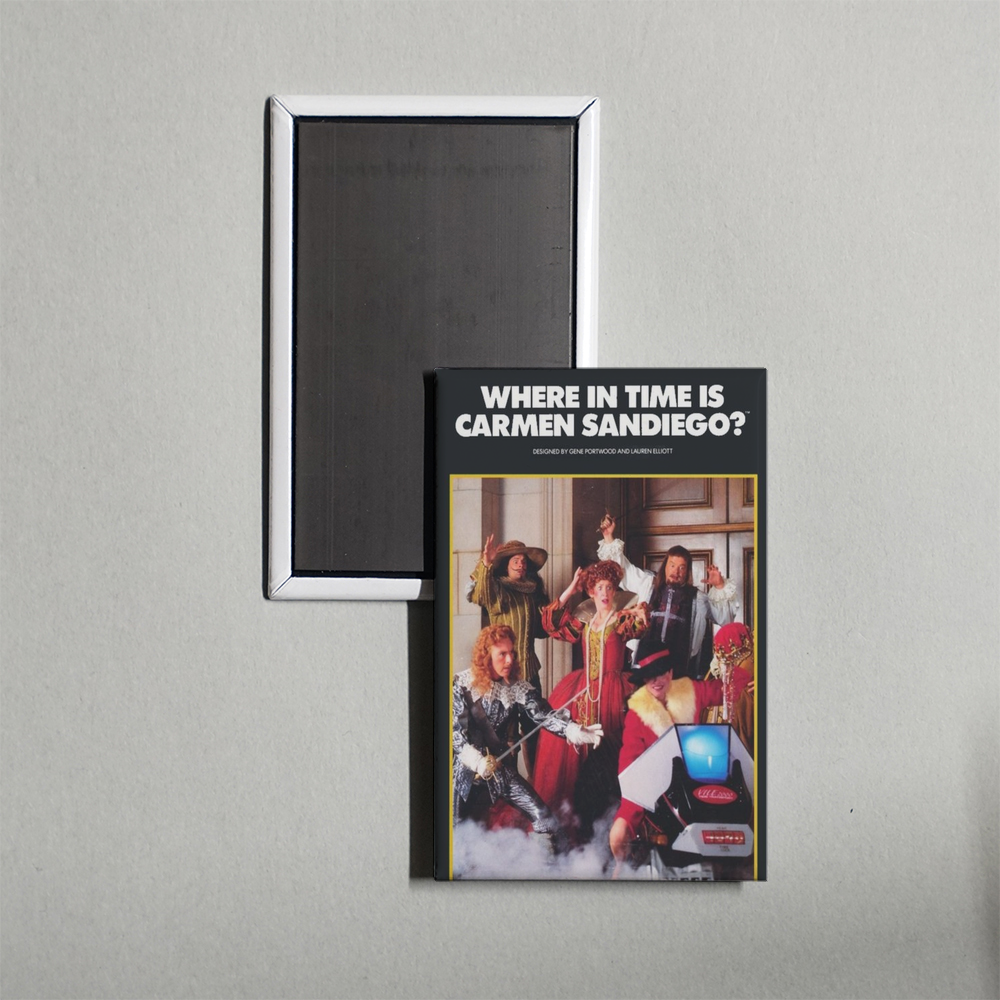 Where in Time Is Carmen Sandiego TV Show Fridge Magnet