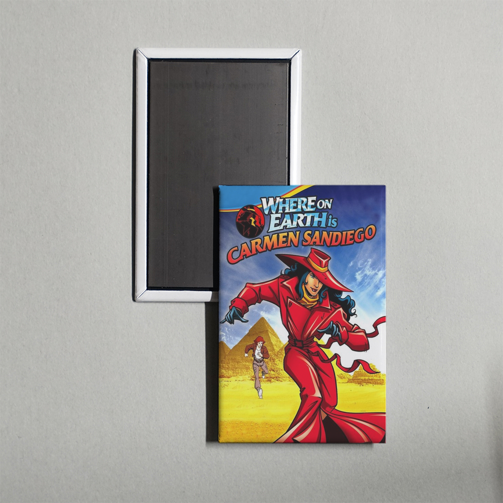 Where on Earth is Carmen Sandiego TV Show Fridge Magnet