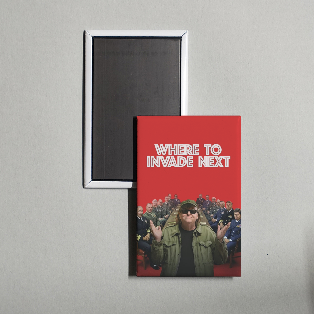 Where to Invade Next Mini Movie Fridge Magnet