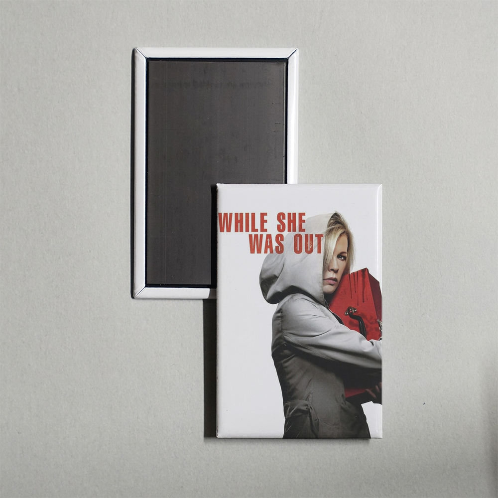 While She Was Out Mini Movie Fridge Magnet