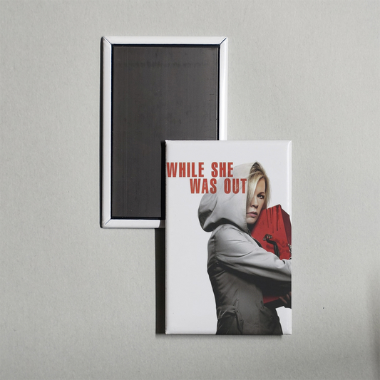 While She Was Out Mini Movie Fridge Magnet