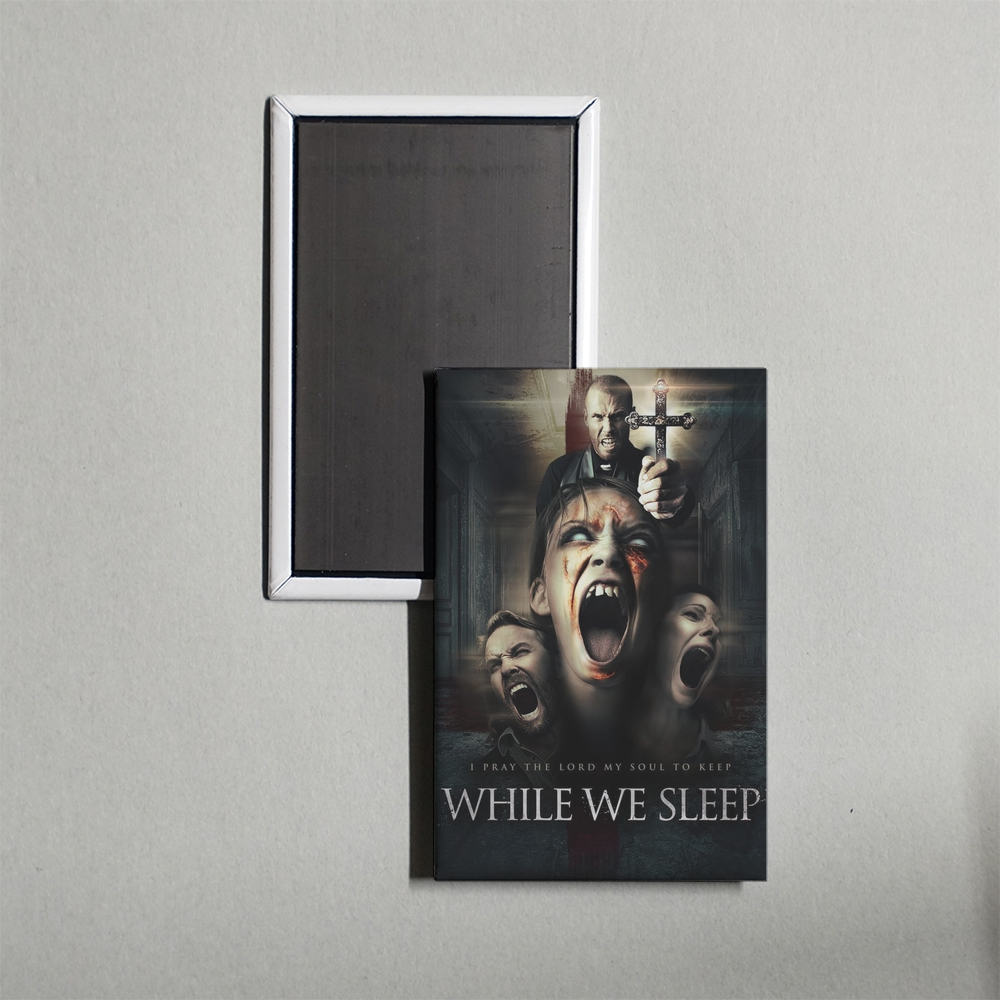 While We Sleep Mini Movie Fridge Magnet