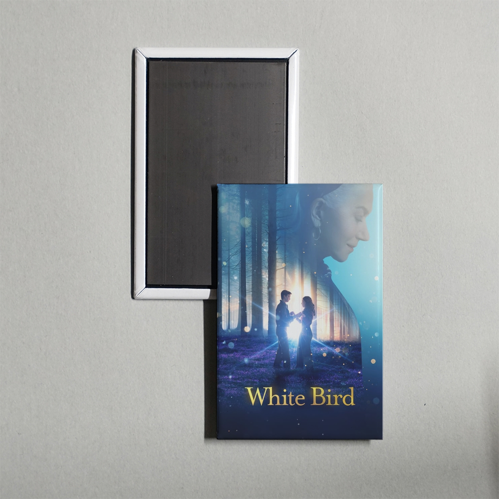 White Bird Mini Movie Fridge Magnet