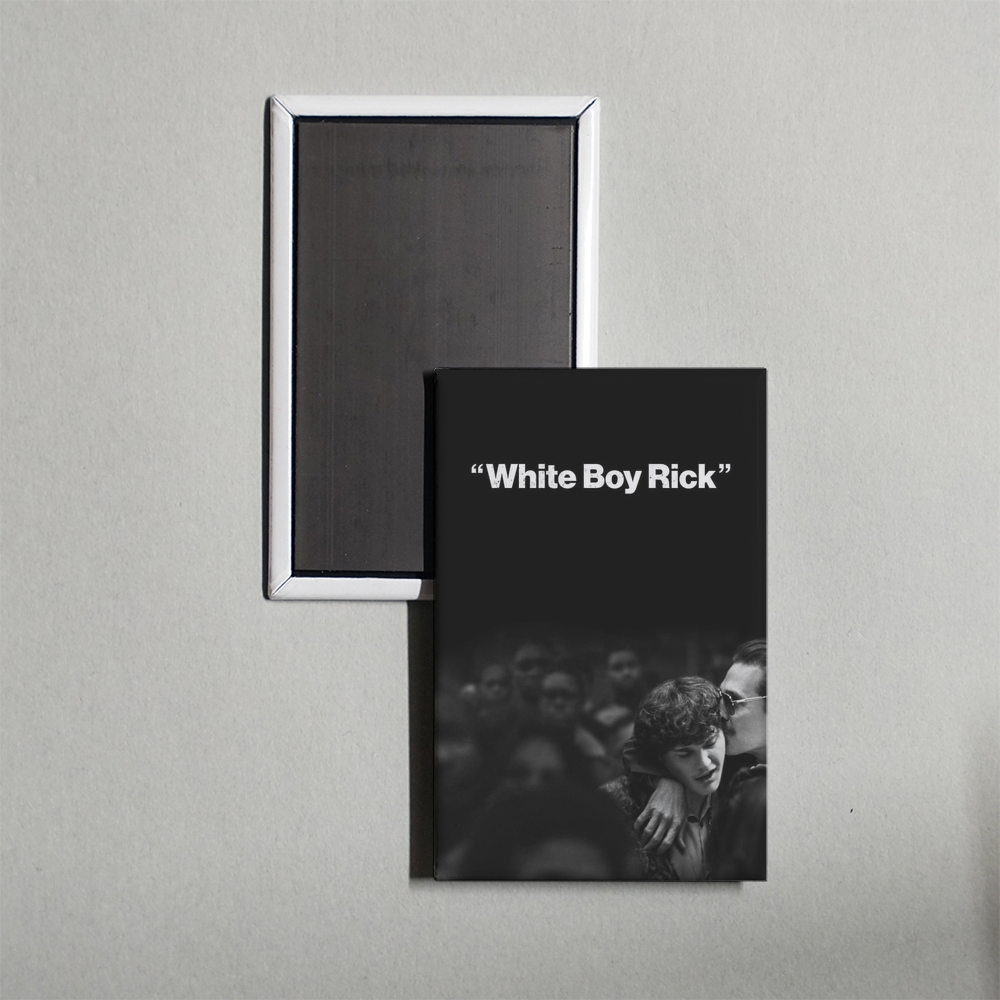 White Boy Rick Mini Movie Fridge Magnet