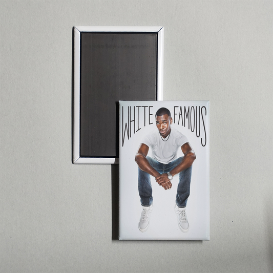 White Famous TV Show Fridge Magnet