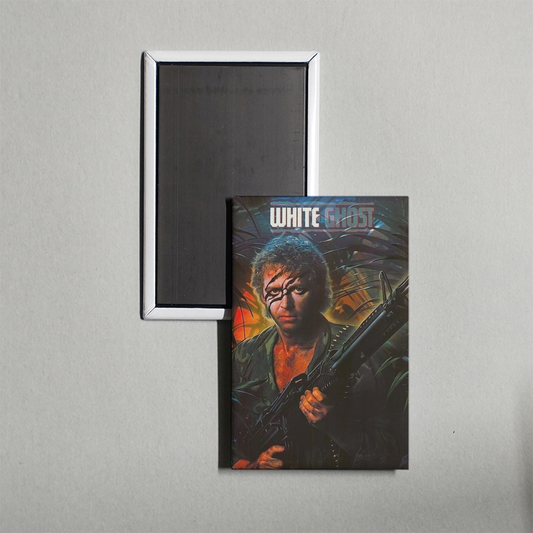 White Ghost Mini Movie Fridge Magnet