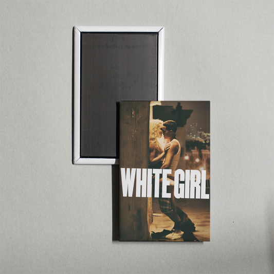 White Girl Mini Movie Fridge Magnet