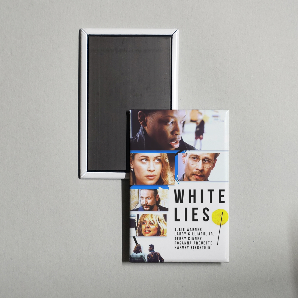 White Lies Mini Movie Fridge Magnet