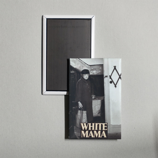 White Mama Mini Movie Fridge Magnet