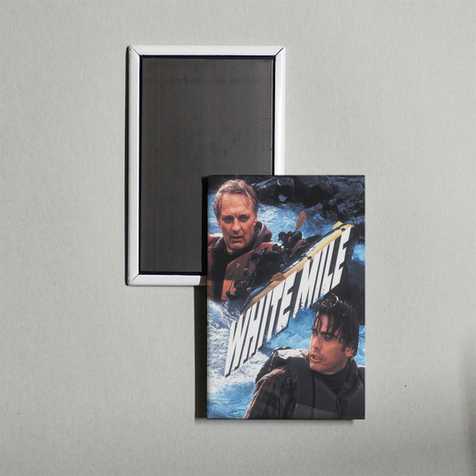 White Mile Mini Movie Fridge Magnet