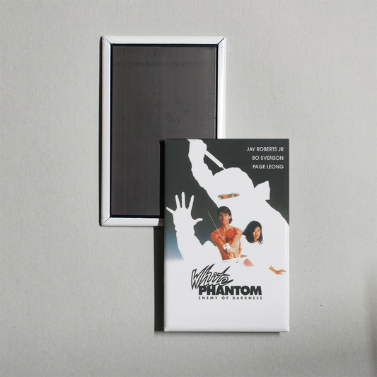 White Phantom Mini Movie Fridge Magnet