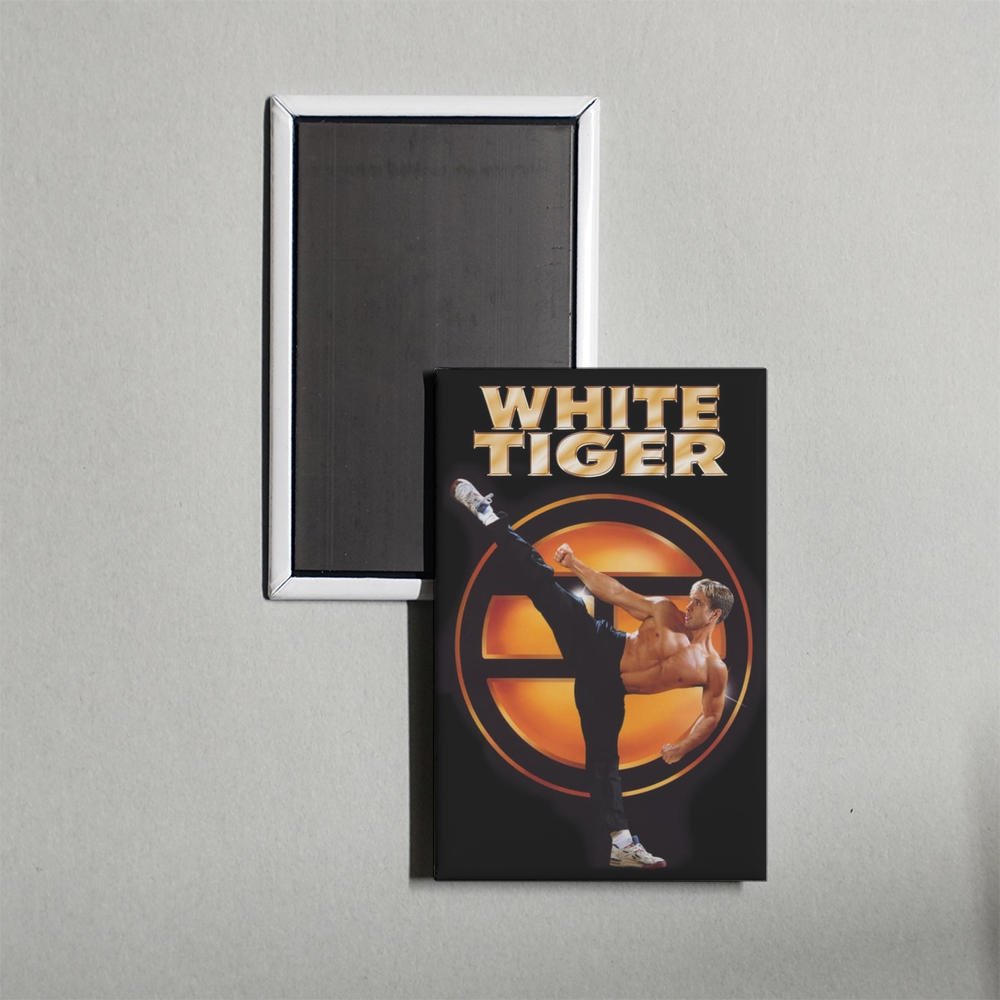 White Tiger Mini Movie Fridge Magnet