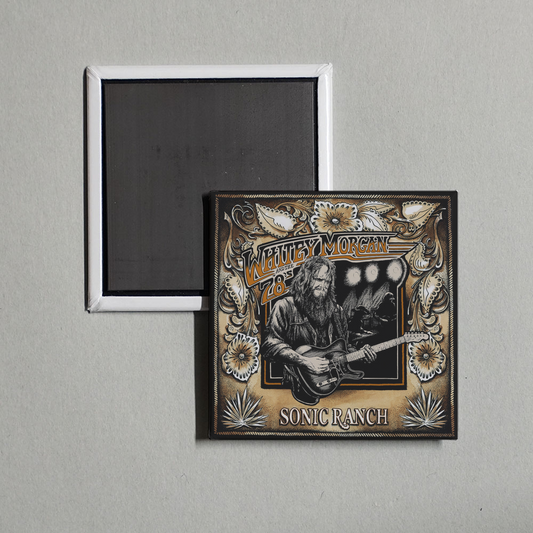 Whitey Morgan and the 78's - Sonic Ranch Album Cover Fridge Magnet