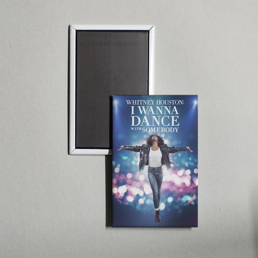 Whitney Houston I Wanna Dance with Somebody Mini Movie Fridge Magnet