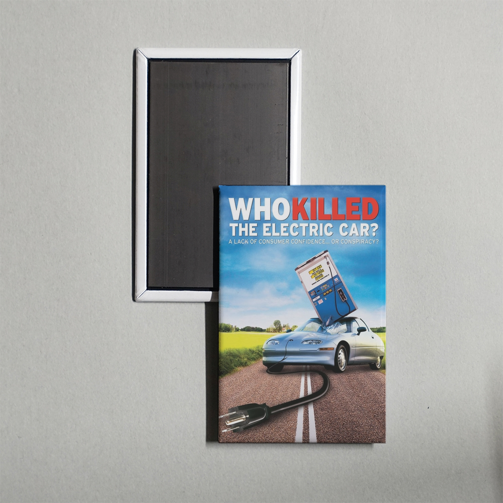 Who Killed the Electric Car Mini Movie Fridge Magnet