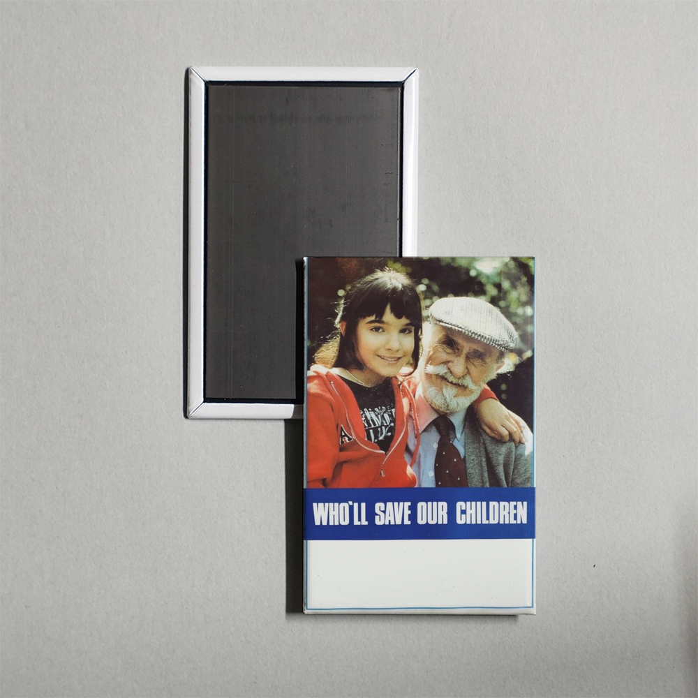 Who'll Save Our Children Mini Movie Fridge Magnet