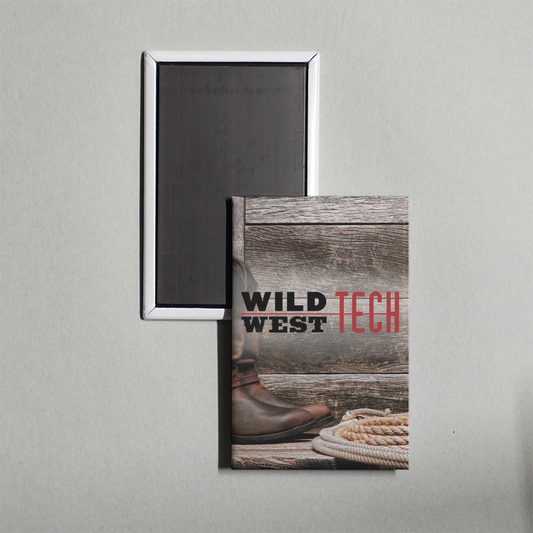 Wild West Tech TV Show Fridge Magnet