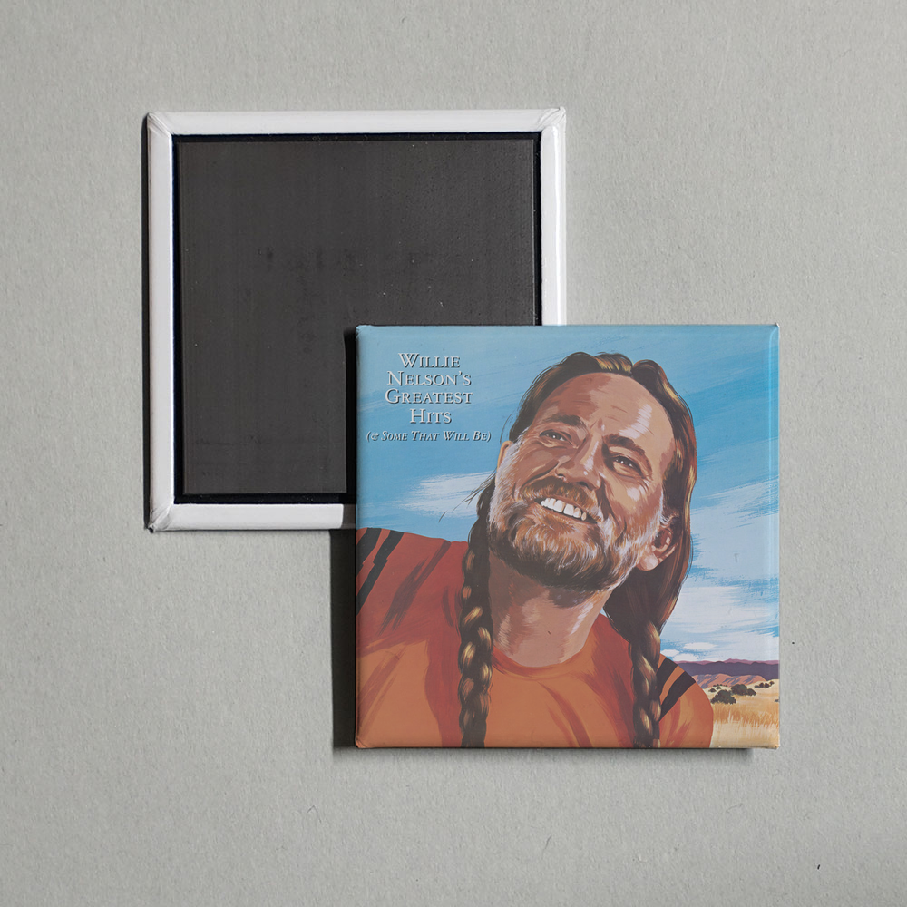 Willie Nelson - Greatest Hits (& Some That Will Be) Album Cover Fridge Magnet