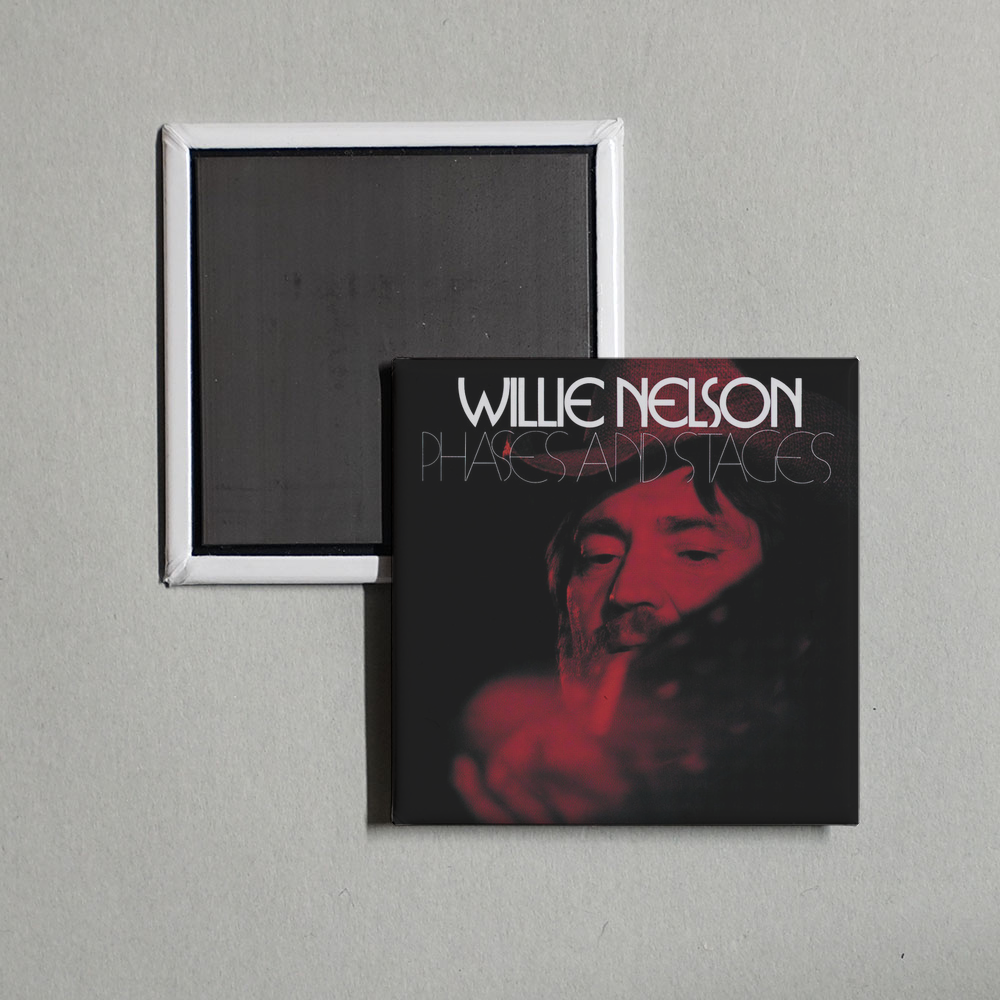 Willie Nelson - Phases And Stages Album Cover Fridge Magnet