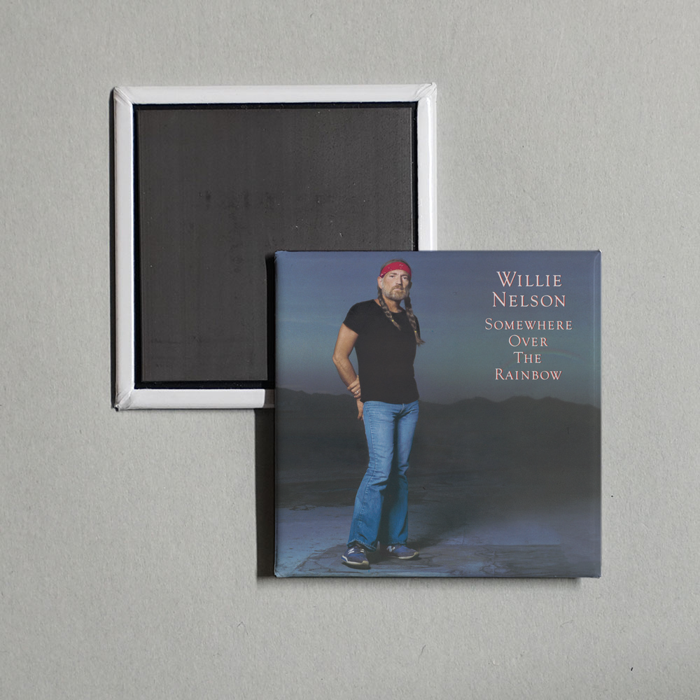 Willie Nelson - Somewhere over the Rainbow Album Cover Fridge Magnet