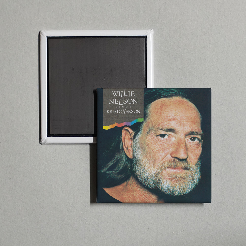 Willie Nelson - Willie Nelson Sings Kristofferson Album Cover Fridge Magnet