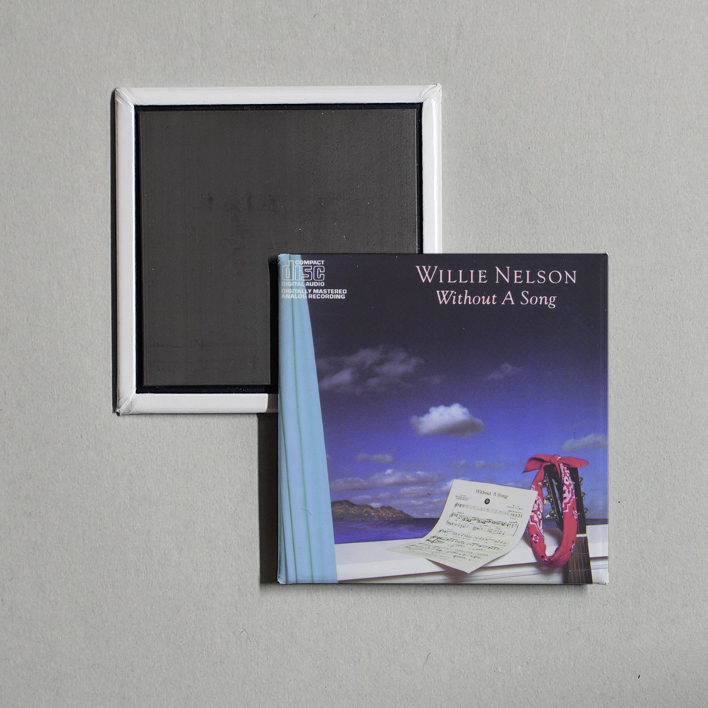 Willie Nelson - Without A Song Album Cover Fridge Magnet